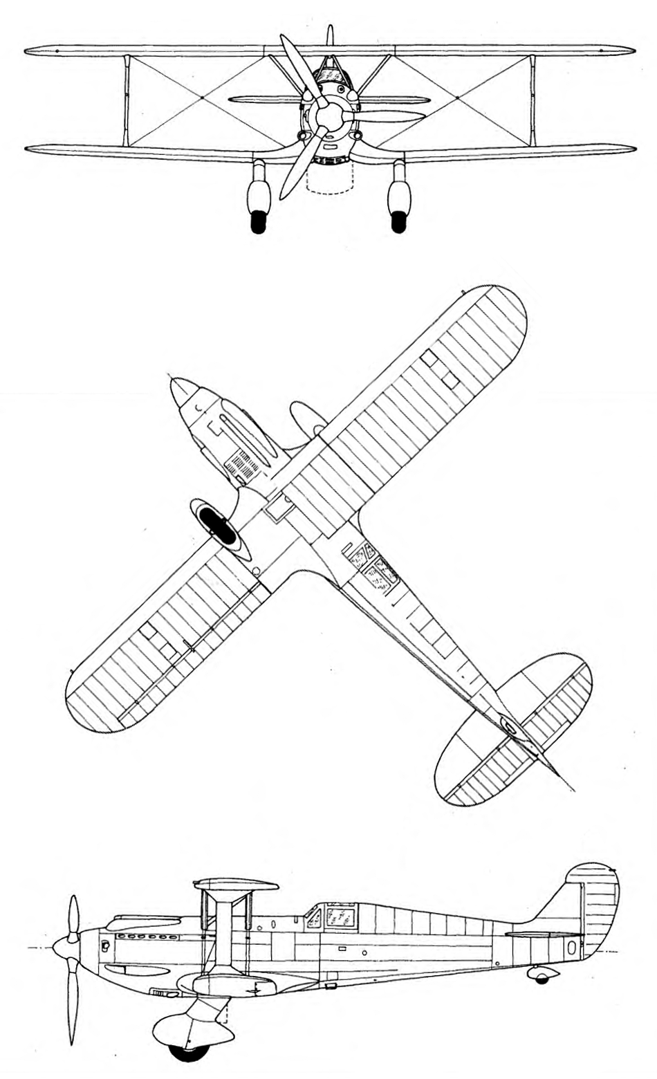 Ca.165 Italian biplane fighter