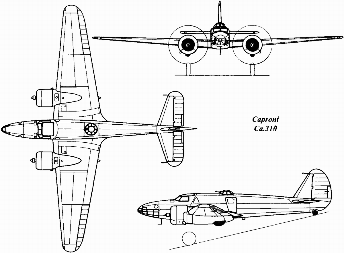 Ca.310 Libeccio avión militar