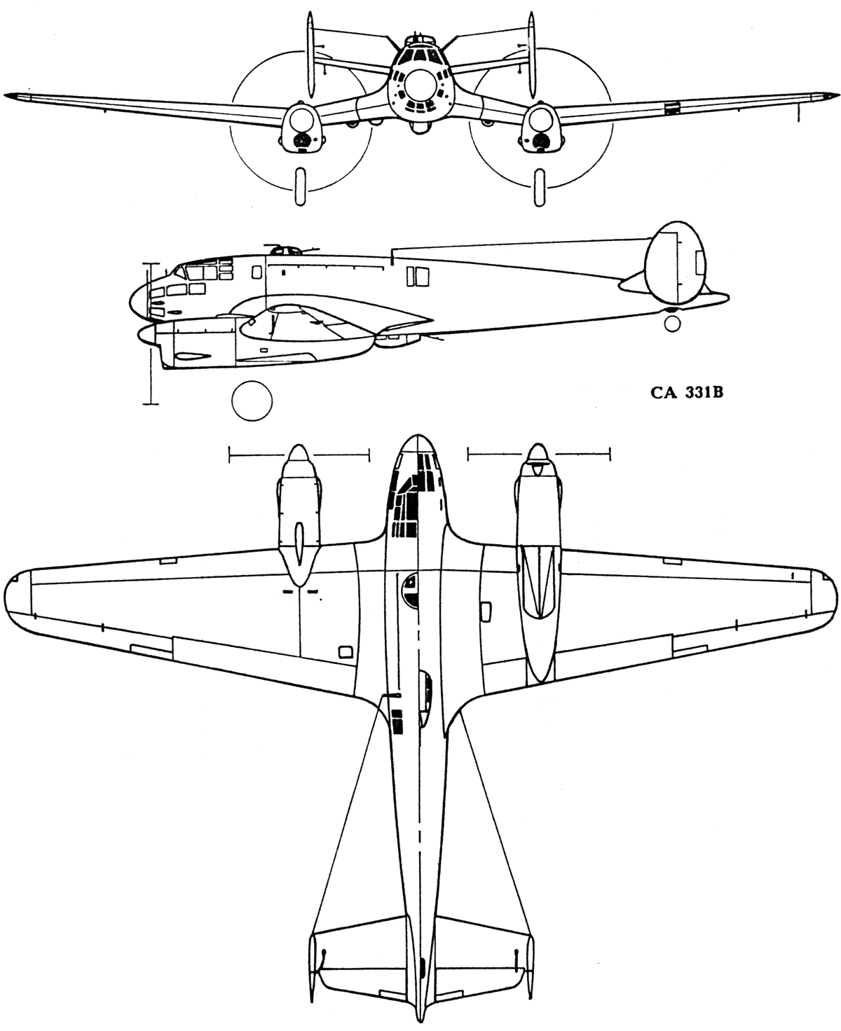 Ca.331 Raffica light bomber