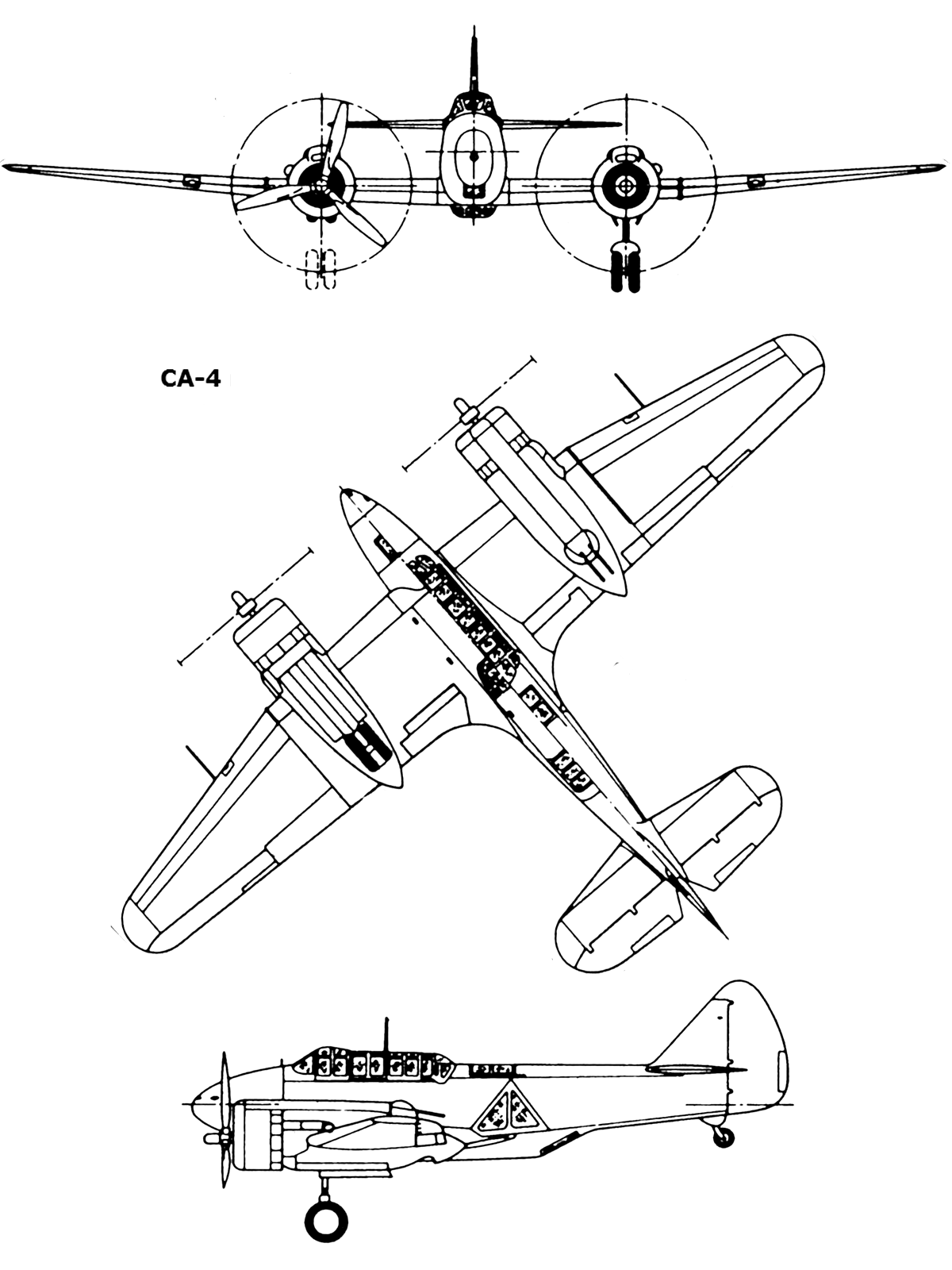CA-4 Woomera prototipo de bombardero australiano