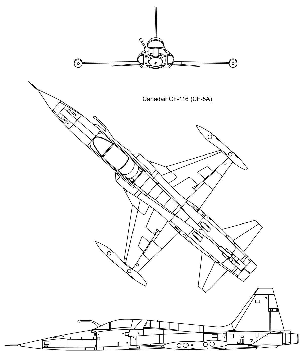 CF-116 Freedom Fighter caza canadiense