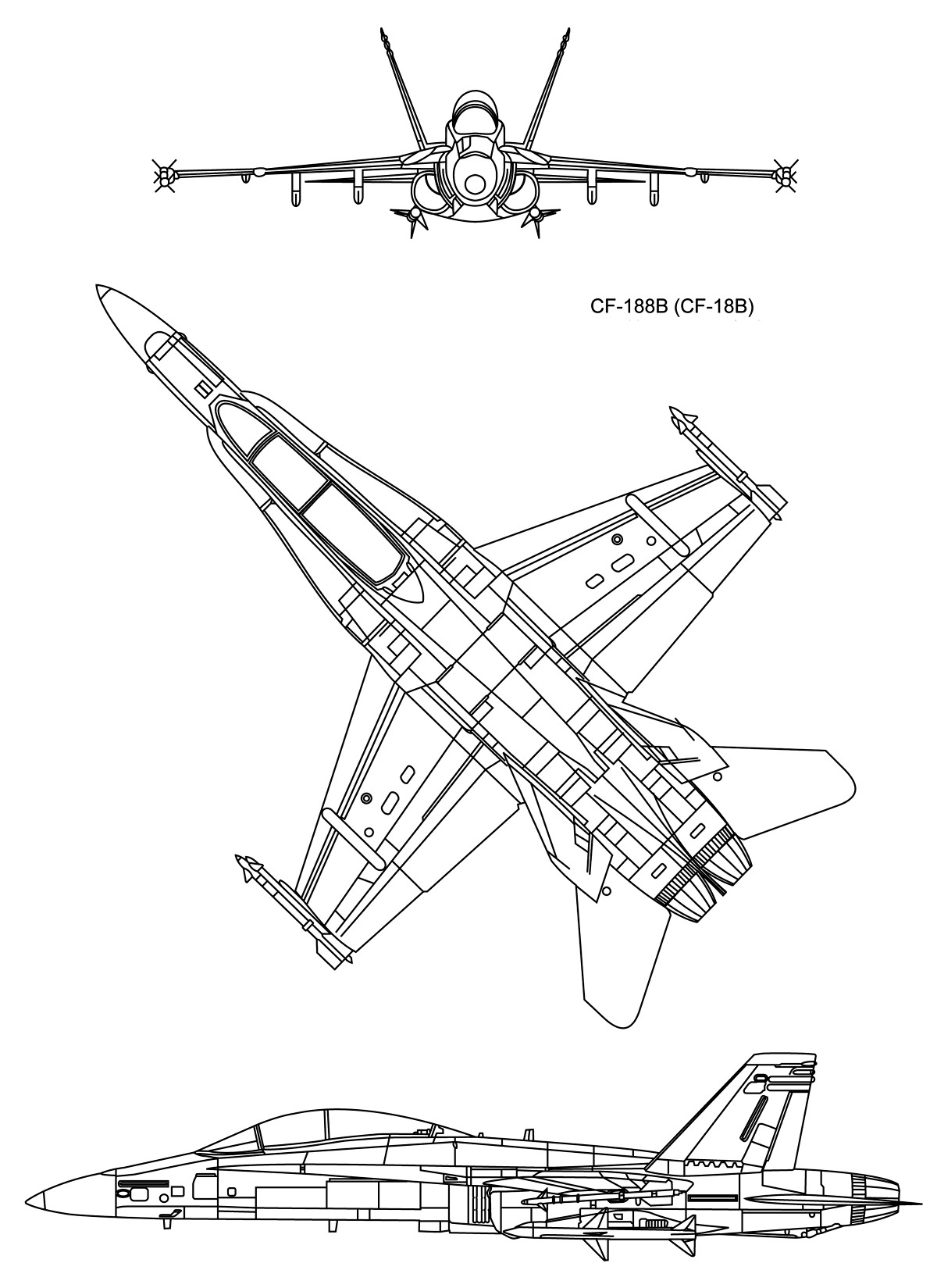 Avión de combate polivalente CF-18 Hornet