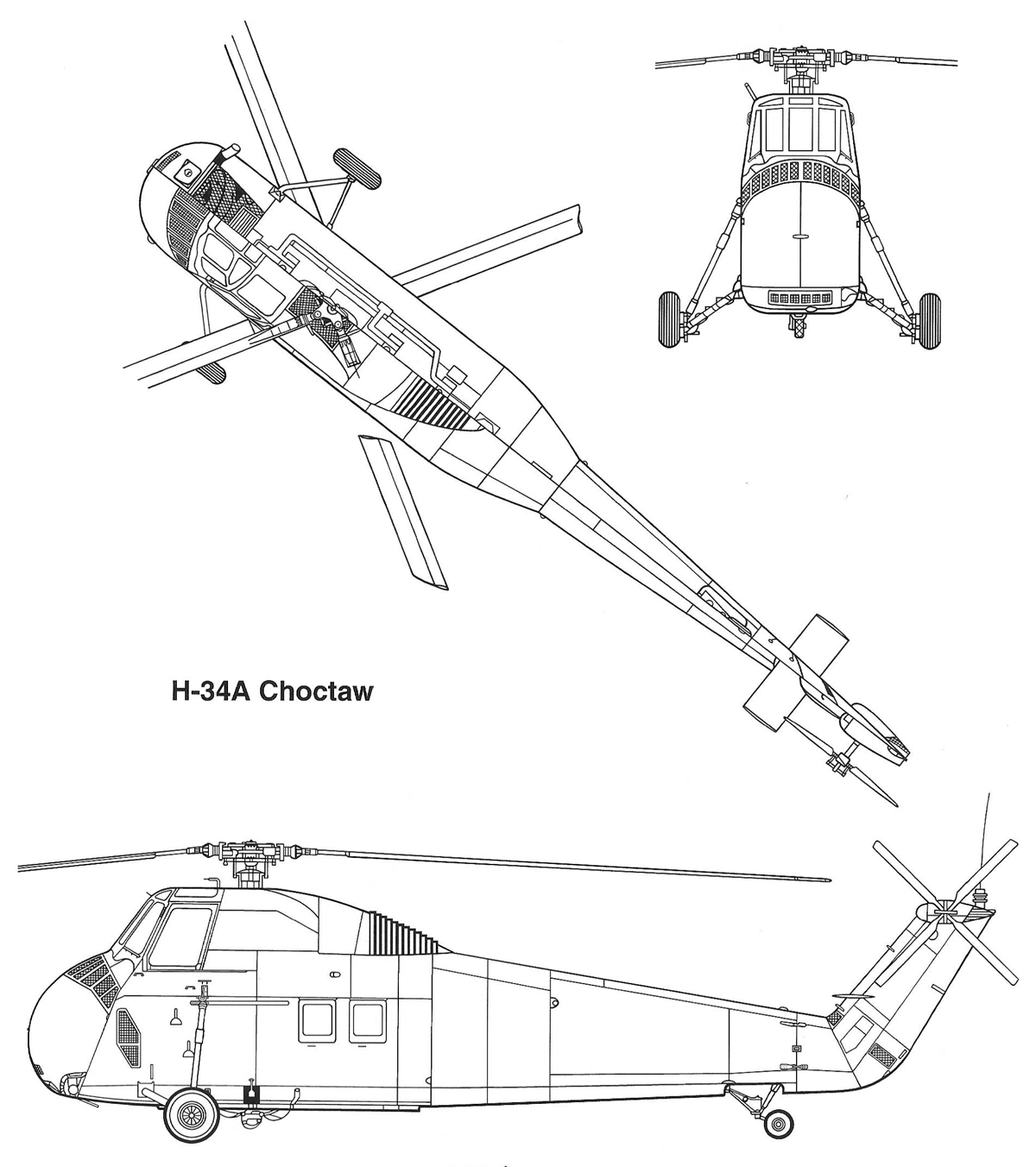CH-34 Chocktaw helicóptero