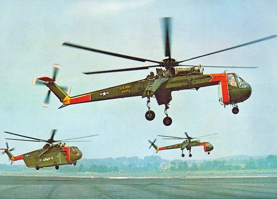 Sikorsky CH-54 Tarhe helicóptero grúa de carga pesada