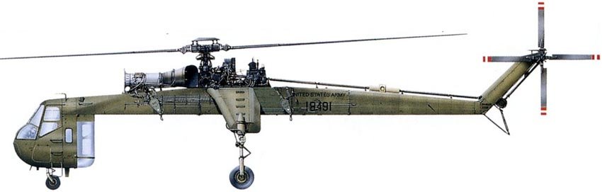 Sikorsky CH-54 Tarhe helicóptero grúa de carga pesada