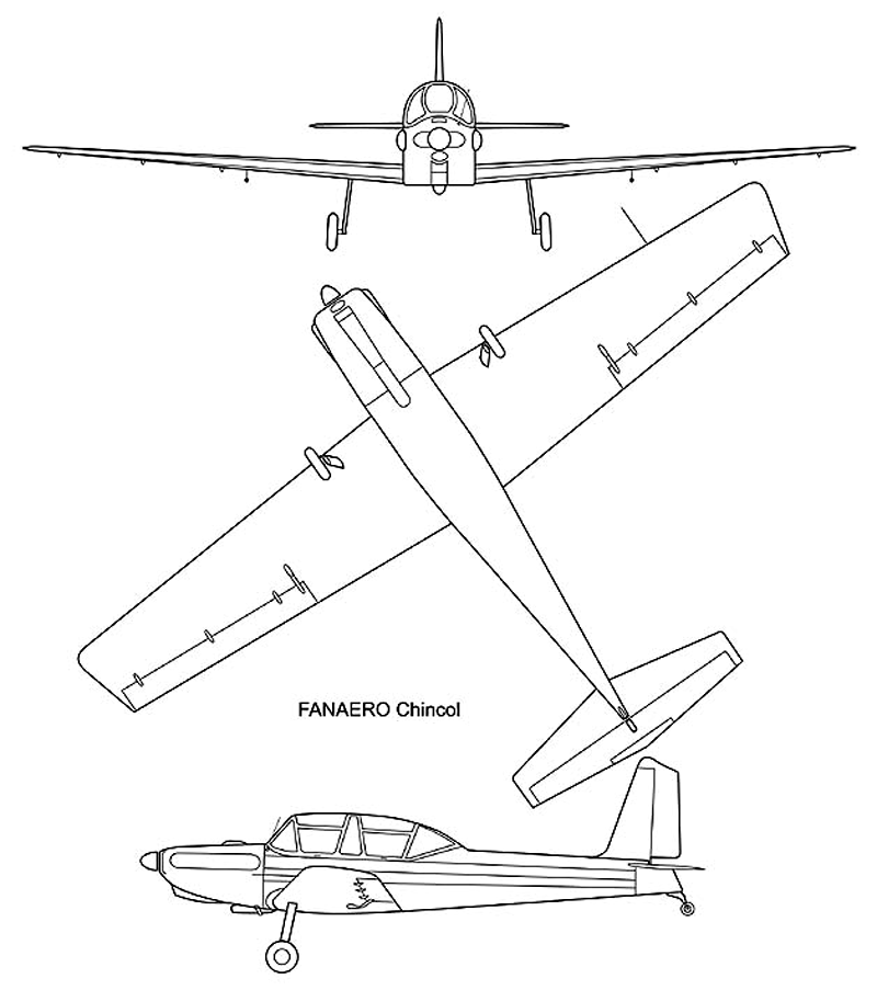 Chincol avión de entrenamiento