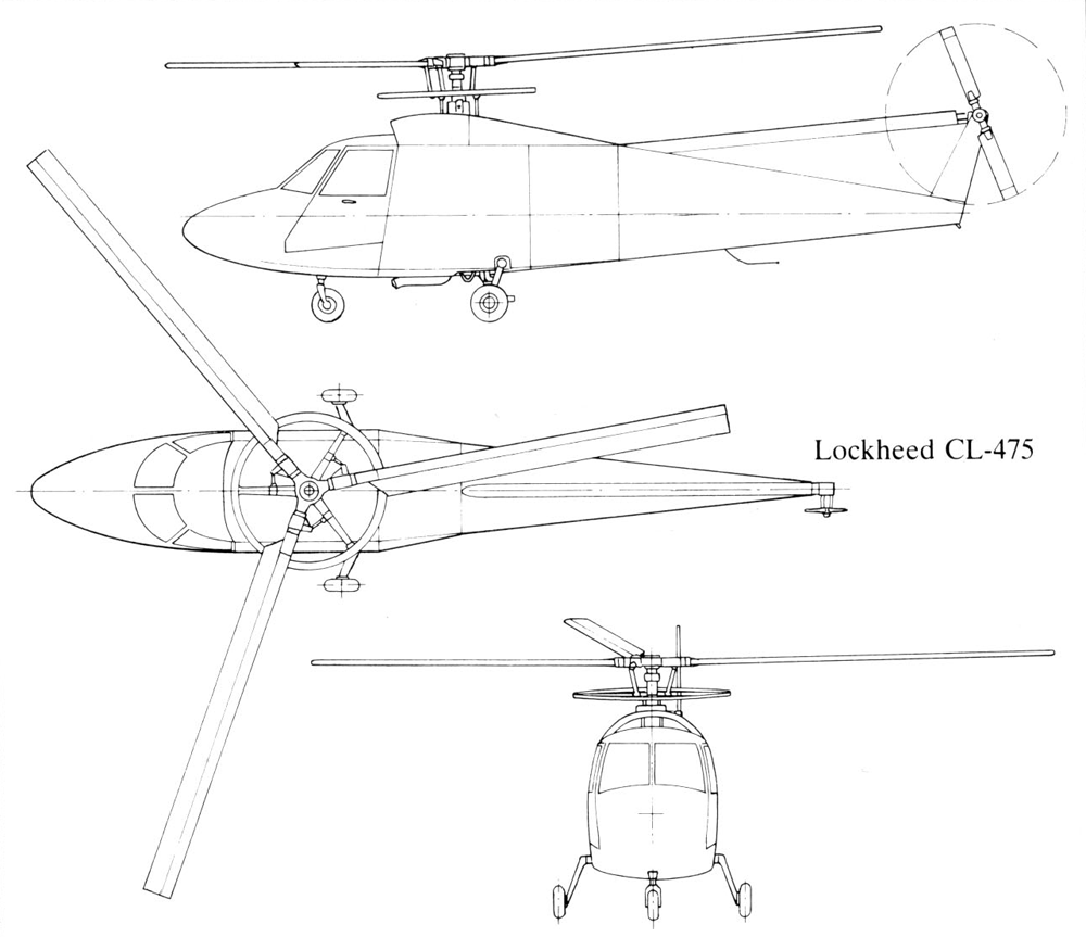 CL-475 helicóptero experimental