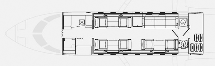 Challenger 605 business jet