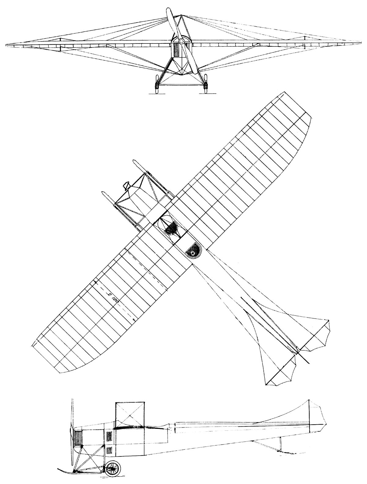Clement-Bayard Monoplan early monoplane