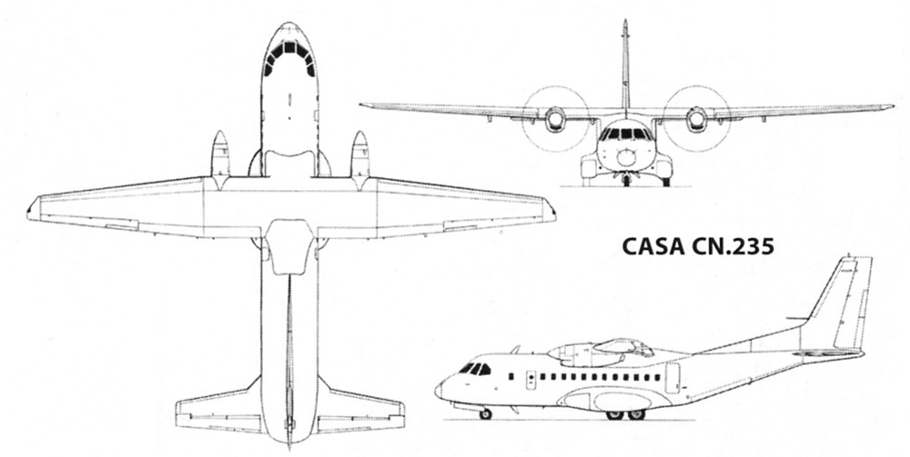 CASA CN-235, avión de transporte militar medio