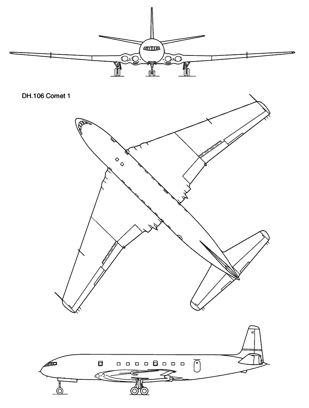 D.H.106 Comet jet airliner