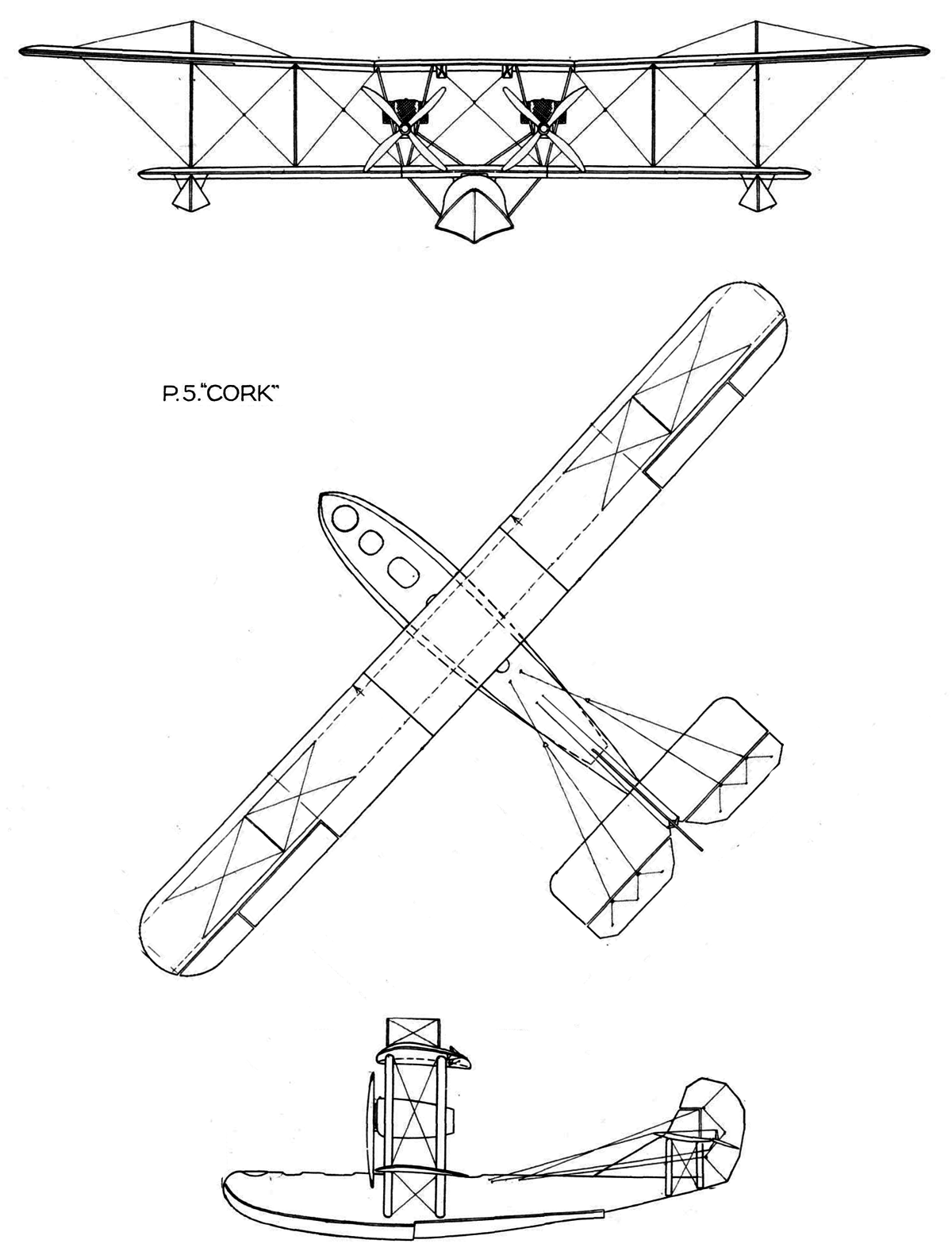 Cork flying boat