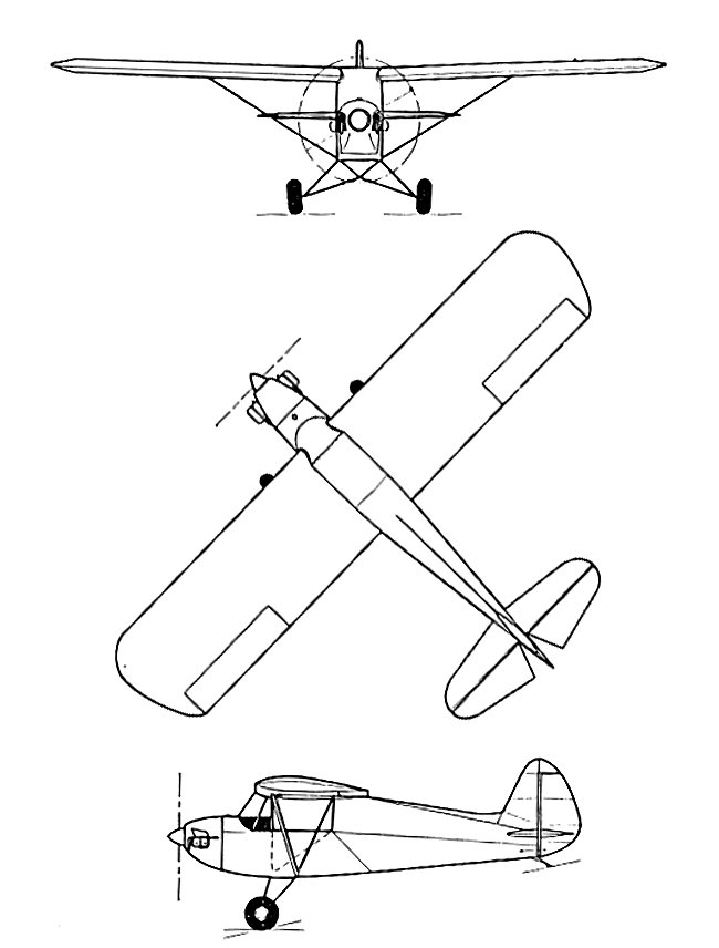 Piel CP-40 Donald avión ligero